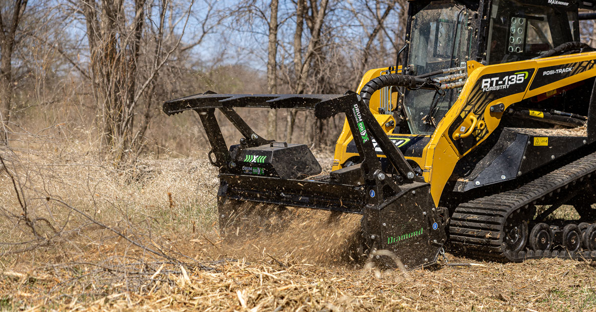 Pro X2 Skid Steer Drum Mulcher | Diamond Mowers